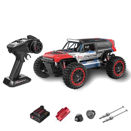 S912PRO 1/16 Remote Control Drift Car, 2.4G Brushless Full-Proportional 4WD 55KM/H High-Speed RC Climbing Car Mini 2 Batteries RC Buggy Rock Crawler Model Toy Gift -RTR - style: S912PRO 1/16, 2 Batteries, Red