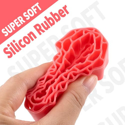 Super Soft Silicone Rubber Inserts fit for 68-72mm*24-27mm 1.3" Tires, RC Tire Inserts for TRX4M SCX24 1/18 1/24 Crawler Tire, Replacement of Sponge Foams 4pcs (Pink) - color: Pink