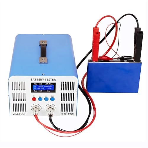 iDili 50A Lithium Battery Discharge Charger Tester, LiFePO4/Li-ion Ternary Power Battery Capacity Meter 6-Step Programmable, EBC-A50L