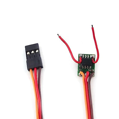 2Pcs Micro 1A Mini ESC DIY Two-Way Forward and Reverse Brushed DC 5V JR Connector ESC for Mini RC Model Aircraft Drones