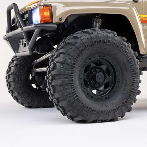 Axial SCX10 III 1987 Toyota SR5 4X4 RC Truck 1/10, Tan | RTR Brushed Rock Crawler, AXI-2062T1, Lipo Battery and Charger Not Included - color: Tan