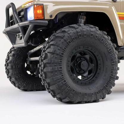 Axial SCX10 III 1987 Toyota SR5 4X4 RC Truck 1/10, Tan | RTR Brushed Rock Crawler, AXI-2062T1, Lipo Battery and Charger Not Included - color: Tan