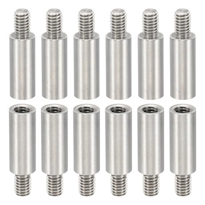 PATIKIL 24pcs M4 Standoffs, M4 16+6mm Spacer Standoffs Steel Threaded Standoffs Screws Kit 4mm ID 6mm OD Metric Male Female Thread Adapters for Circuit Board PCB RC Drones Motherboard - size: 16+6mm L