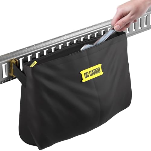 DC Cargo Mall E-Track Storage Bag for Trailers - Heavy-Duty 14 in x 24 in Canvas Zippered E-Track Bag - Weight Capacity 50 lb. - E-Track Accessories - size: 1-pack