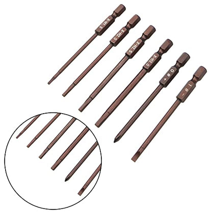ShareGoo 6 in 1 Hex Screwdriver, Multi-Function Screw Driver 1.5/2.0/2.5/3.0mm 0#+ 1#- Repair Tool Kit Compatible with HSP Tamiya Arrma Axial Traxxas RC Car RC Drone Airplanes (Black) - color: Black