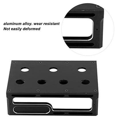 GOTOTOP Wear Resistant Aluminum Alloy RC Car Work Stand with Compact Portable Design for 1/8 1/10 RC Truck Repair and Maintenance (Black)