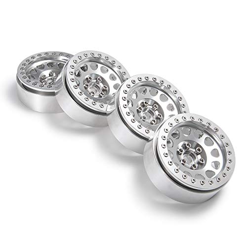 Aluminum 2.2" Beadlock Wheel Rim for Axial Wraith SCX10 II III TRX4 | 1Set/4PCS,1/10 RC Crawler Car Upgrade Parts