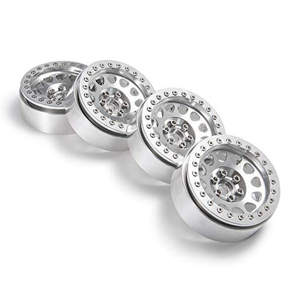 Aluminum 2.2" Beadlock Wheel Rim for Axial Wraith SCX10 II III TRX4 | 1Set/4PCS,1/10 RC Crawler Car Upgrade Parts