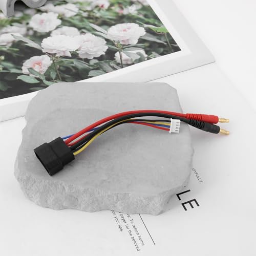 1x RC Car Lipo Battery Connector Cable Adapter 3S Hard-Case Battery Harness Connector with JST-XH Balance Plug Compatible with T-raxxas TRX 1/8 RC Car