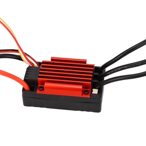 Brushless ESC, Water Proof 35A RC Speed Controller, Brushless Motor Controller with Programming Port Adjustable Braking Built in BEC for 1/18 Scale RC Cars Buggies Off Road On Road