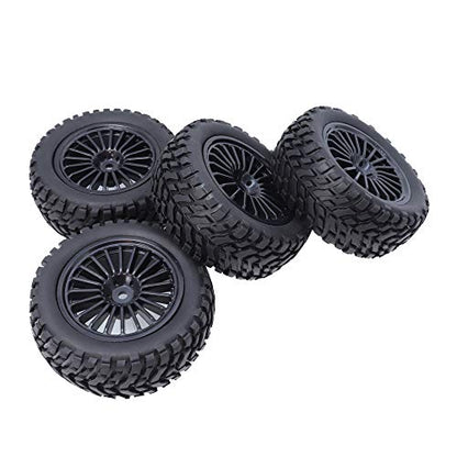 REhobby 4Pcs 1/10 Rally Tires 12mm Wheel hub OD 75mm Tyre for 1:10 RC Kyosho HSP HPI Rally Off-Road Car