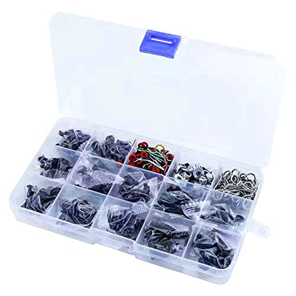 610PCS Universal RC Car Parts Screw Tools Kit Screws Assortment Set Hardware Fit for Traxxas Axial Redcat HPI Arrma SCX10 Losi 1/8 1/10 1/12 1/16 Scale RC Cars Trucks Crawler RC Upgrade Parts