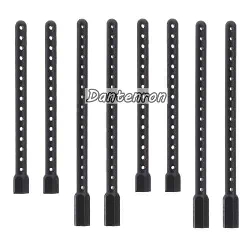 8PCS 1/10 RC Car Shell Holder Column Mounts 70mm 83mm Plastic Body Post Compatible with HSP 94122 94123 94102 94103 Redcat Racing Lightning EP Drift STK EPX PRO Upgrade Parts