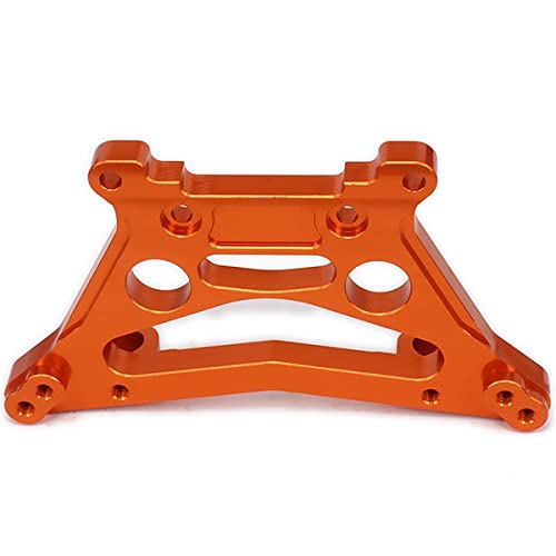 Replacement Part For Alloy Aluminum Rear Shock Tower Absorber Plate 539080 For Rc Car 1/10 Racing Truck Buggy 53810 Upgraded Hop-Up Parts - (Color: Orange) - color: Orange