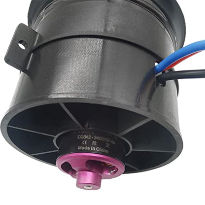 DD 70mm EDF 12 Blades Ducted Fan with 3400KV RC Brushless Motor Balance Tested for EDF 4S RC Jet Airplane - size: 70MM EDF, style: Motor Only