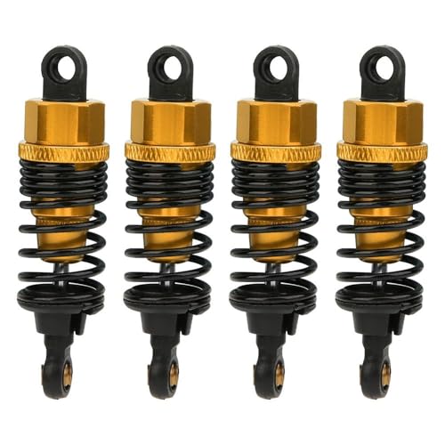 New 4pcs 68mm/98mm /108mm Aluminum Shocks Absorbers Damper for HSP HPI 1/10 Scale RC Car On-Road Monster Truck Off Road Buggy(Golden 68mm) - color: Golden 68mm