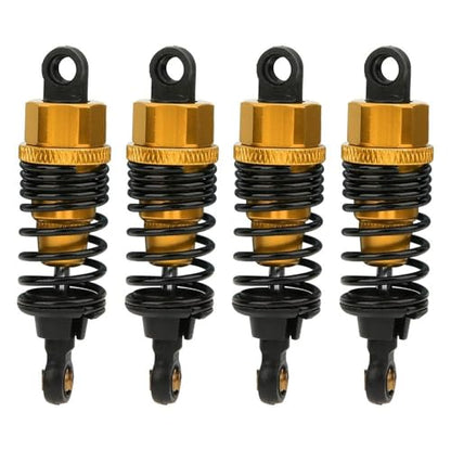 New 4pcs 68mm/98mm /108mm Aluminum Shocks Absorbers Damper for HSP HPI 1/10 Scale RC Car On-Road Monster Truck Off Road Buggy(Golden 68mm) - color: Golden 68mm