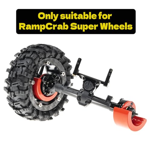RampCrab Brass Steering Knuckles RC Counterweights for 1/24 RC Crawler Axial SCX24 AX24 Upgrades Parts, Black Coating, 70g - size: 70g