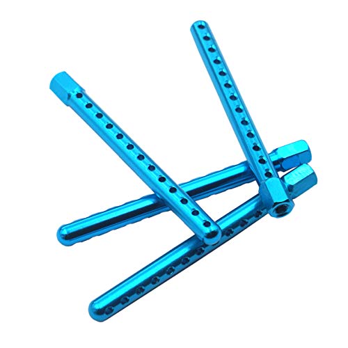 RC Aluminum Body Post Mounts,RC Car Shell Column 60mm Compatible with Redcat Racing Lightning STK STR EPX PRO 1/10 On-Road Car,Blue