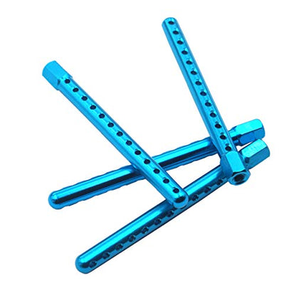 RC Aluminum Body Post Mounts,RC Car Shell Column 60mm Compatible with Redcat Racing Lightning STK STR EPX PRO 1/10 On-Road Car,Blue