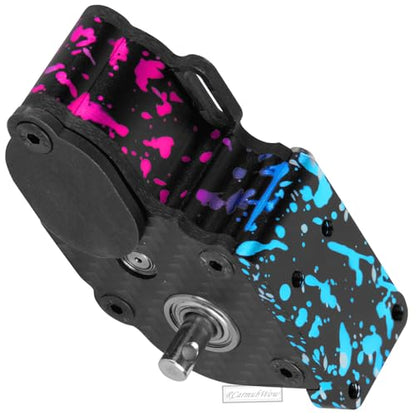 LCG Transmission Box Gearbox Upgrades Part for 1/10 RC Crawler car SCX10 SCX10 ii 90047 Wraith,Center Transmission Gearbox,Aluminum Middle Transmission Hops Up,Colorful