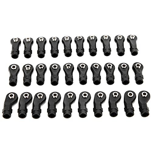 High precision and reasonable design reduces unnecessary energy loss, 30pcs Link Linkage Rod End Width Balls Joint Head Set Tie Rod Ends for RC Car Suitable for Light weight