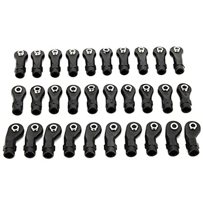 High precision and reasonable design reduces unnecessary energy loss, 30pcs Link Linkage Rod End Width Balls Joint Head Set Tie Rod Ends for RC Car Suitable for Light weight