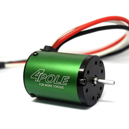 Waterproof Sensorless 1406 4600KV 4-Pole Brushless Motor 2-3S Heavey Duty for 1/10 RC Buggy Truck Racing Touring Castle Traxxas TRX HSP Cars