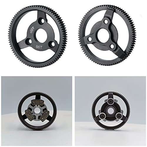 MOHERO Metal Spur Gear 48P 86T Transmission Gears for 1/10 Slash 2wd Rustler Stampede Telluride RC Car - size: 48P 86T