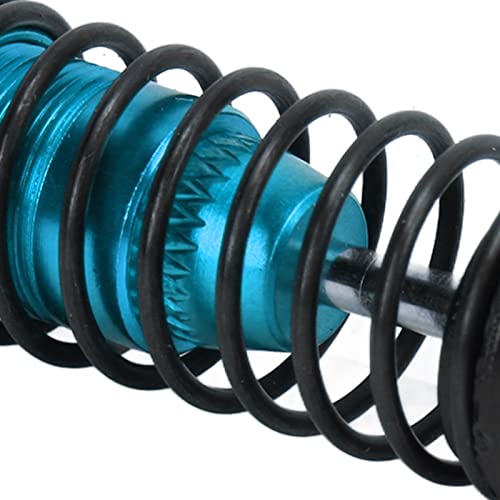RC Shock Absorbers, 4Pcs 64 mm Metal Shock Absorber Damper with Shock Mount Aluminum Alloy Adjustable Remote Control Car Shock Absorber Oil Damper (Blue) - size: Blue