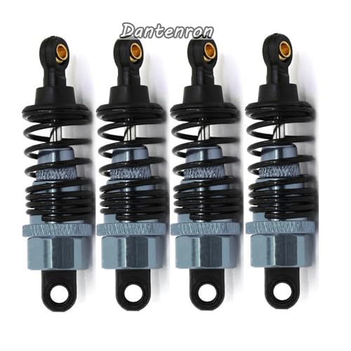 4Pack RC Car 102004 Adjustable Shock Absorber Damper Upgrade Parts Replacement Accessory 68mm For 1/10 RC On Road Drift Rally Car HSP 94102 94122 HPI Losi Axial Tamiya Redcat (Titanium) - color: Titanium