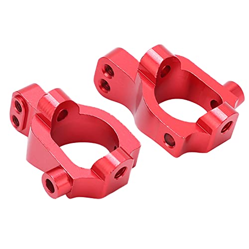 Block C Hub Carrier Aluminum Alloy RC Performance Upgrade Parts Sturdy Durable Caster Blocks for LOSI 22S SCT 1/10 Rear Drive Short Card (Red) - size: Red, style: Red