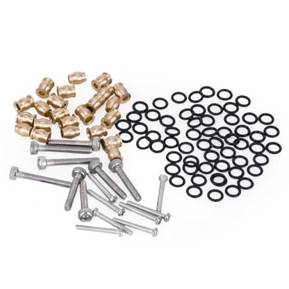 Aluminum Skid Link Rods for Axial SCX30 Jeep Wrangler and Ford Bronco 1/30 RC Car Upgrade Parts, 8 Piece Set (Sliver) - color: Sliver