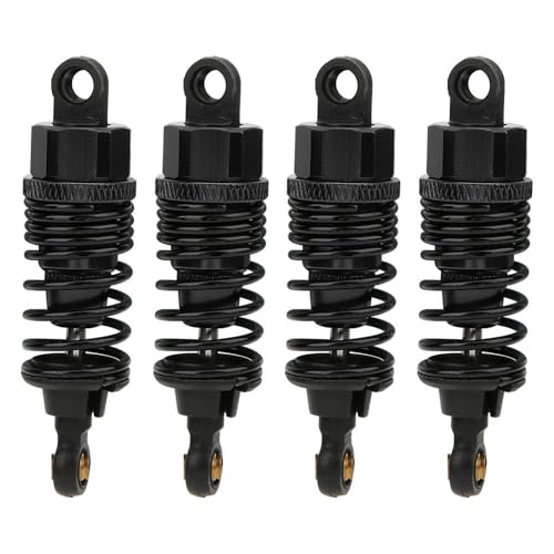 New 4pcs 68mm/98mm /108mm Aluminum Shocks Absorbers Damper for HSP HPI 1/10 Scale RC Car On-Road Monster Truck Off Road Buggy(Black 68mm) - color: Black 68mm
