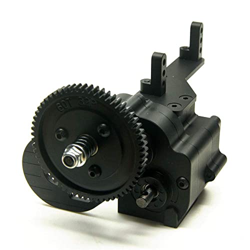 AX2 2 Aluminum Speed Transmission Case Gearbox for AXIAL Wraith 90018 90053 90048 1/10 RC Crawlers Black