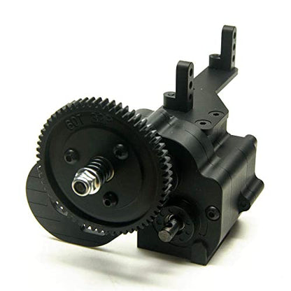AX2 2 Aluminum Speed Transmission Case Gearbox for AXIAL Wraith 90018 90053 90048 1/10 RC Crawlers Black