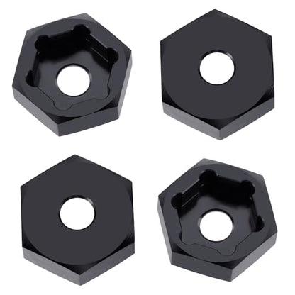 4Pack MORFUM 12mm to 17mm Metal Wheel Hex Adapter Drive Hub Adaptor Converter Compatible with 1/8 Typhon/Kraton/Outcast/Notorious RC Big Rock Crawler Off Road Monster Truck Upgrade Part
