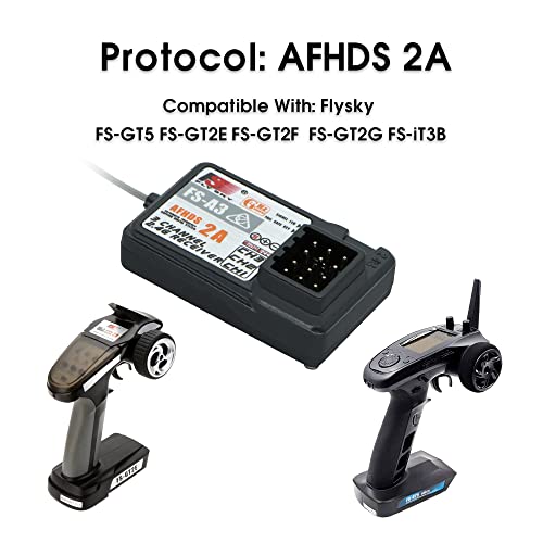 Flysky FS-A3 3CH Receiver 2.4G AFHDS 2A for FS-GT5 GT2E GT2F GT2G iT3B iT3C - size: 1 Pc