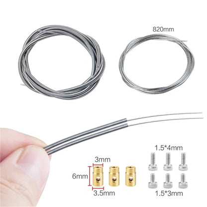 For Tamiya 1/14 Differential Lock Line Cables With Brass Lead Column 820mm RC Trailer Tractor Truck Car Upgrade Parts Models