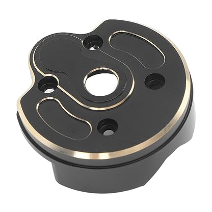 2PCS Brass RC Portal Cover Black Steering Knuckle Cap for Axial 110 Capra SCX10 III AR45P Axle Rugged Rustproof Upgrade