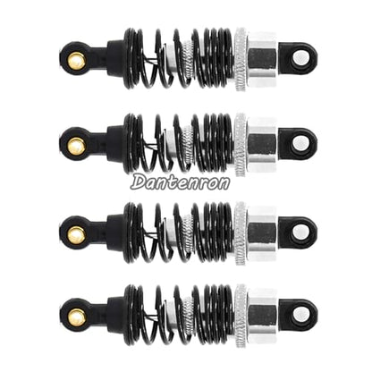4Pack RC Car 102004 Adjustable Shock Absorber Damper Upgrade Parts Replacement Accessory 68mm For 1/10 RC On Road Drift Rally Car HSP 94102 94122 HPI Losi Axial Tamiya Redcat (Silvery) - color: Silvery