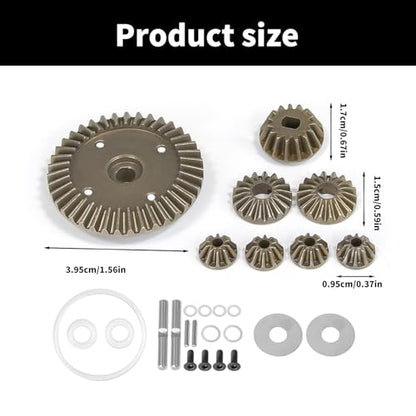 Differential Gear High Efficiency Differential Systems Kits 39T for XV02 TT02 MB01 BT01 XM01 Remote Control Car Parts Remote Control Car Accessories