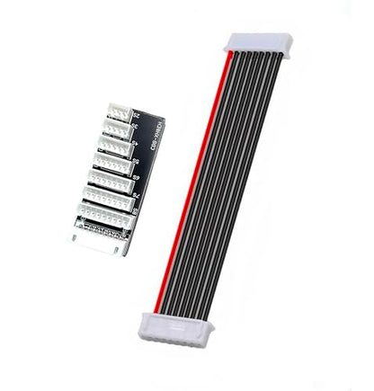 2-8S Lipo Balance Charging Board XH Connector for iCharger 308 406 408 Duo | Supports 2S-8S Lipo/LiHv, XH connector plug, works with Icharger 308/406/408 Duo ISDT Charger, 22AWG silicon wire,lightweight