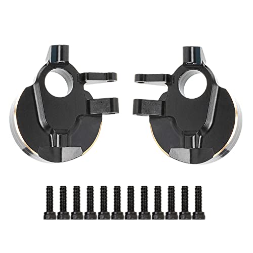 Brass Counter Weight for Axial Capra SCX10 III Capra Axle Housing Black Coating for RC Crawler 1/10 UTB10 Capra Unlimited Trail Buggy RTR 1.9 4WS Upgrade Part (A- 2pcs Steering Knuckles) - color: A- 2pcs Utb10 Steering Knuckles