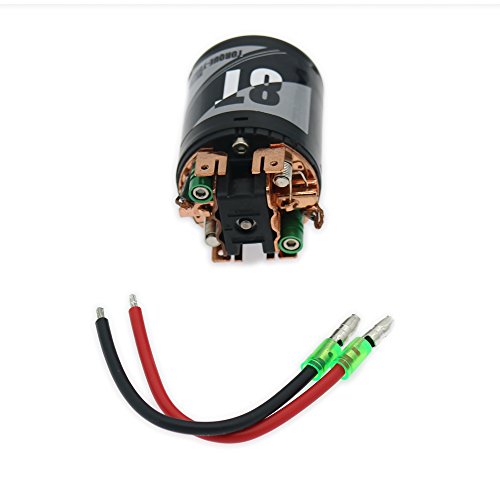 RCAWD RC Motor 540 8T Brushed Motor for 1/10 Redcat ARRMA Axial Slash HSP HPI Wltoys Kyoshosp, Carbon Electric Motor RC Scale Car Boat Short Course Crawler Truck