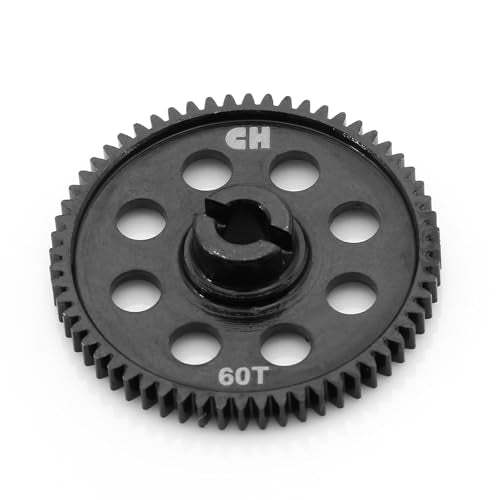 0.5M 60T Steel Spur Gear for Traxxas LaTrax 1/18 RC Cars 7640 | fits Teton, Rally, Desert Prerunner and SST; Hardened 1045 steel; Replaces 7640; includes bearings and spacer