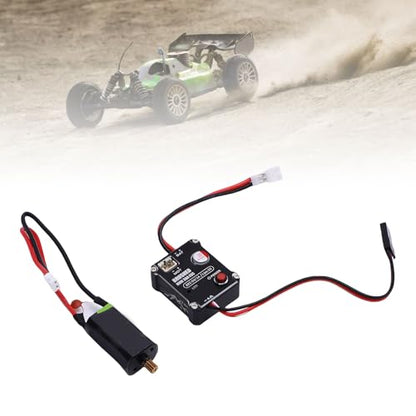 Brushed 30A ESC and 050 50T Motor Combo Set for RC Vehicles Upgrade, Excellent Performance for Climbing and Cruising, Aluminum Alloy Material