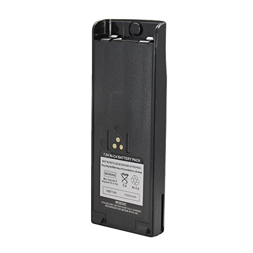 ExpertPower® 7.5V 1500mAh NiCd Battery for Motorola NTN7143 NTN7144 HT1000 GP900 MT2000 MTS2000 MTX8000 MTX9000 Radios | High-Performance Rechargeable Pack – Black - size: NTN-7144