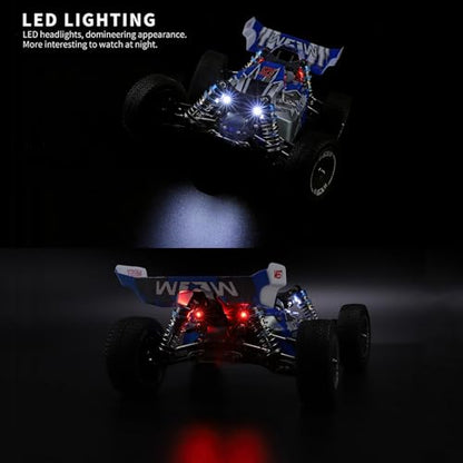 GoolRC WLtoys 144011 RC Cars for Adults, 1:14 Scale Remote Control Car, 4WD 65KM/H High Speed RC Racing Car, 2.4GHz All Terrains Off Road RC Buggy Trucks for Teens - size: 1 Battery