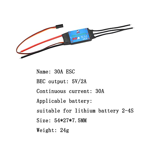ZMR 30A Bidirectional Brushless ESC 2-4S UBEC 5V 2A Electric Speed Controller for Remote Control Car Pneumatic Underwater